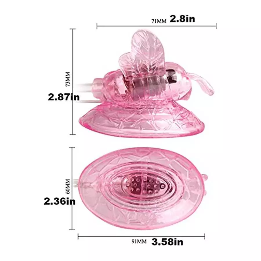 Remote Control Butterfly Electric Pump, Sucking Vibration Pump Multi-Speed Vibration Sucker Vibrator Adult Sex Toys for Women