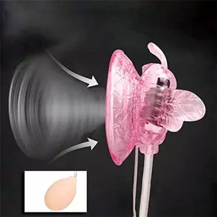 Remote Control Butterfly Electric Pump, Sucking Vibration Pump Multi-Speed Vibration Sucker Vibrator Adult Sex Toys for Women