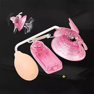 Remote Control Butterfly Electric Pump, Sucking Vibration Pump Multi-Speed Vibration Sucker Vibrator Adult Sex Toys for Women