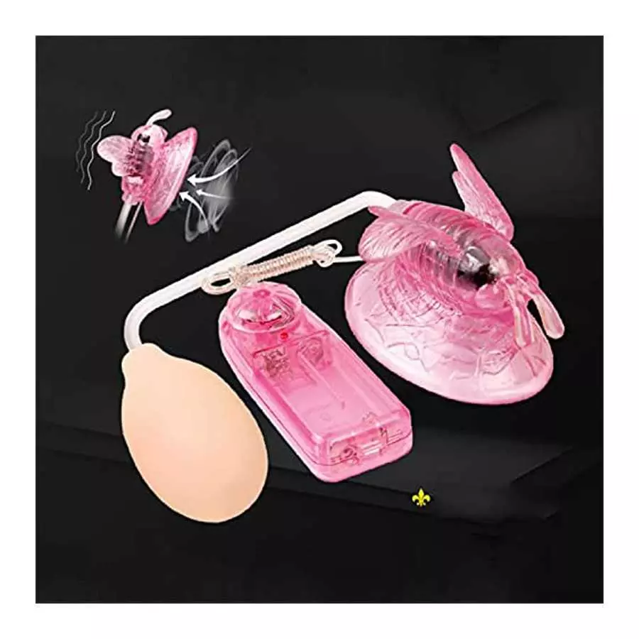 Remote Control Butterfly Electric Pump, Sucking Vibration Pump Multi-Speed Vibration Sucker Vibrator Adult Sex Toys for Women