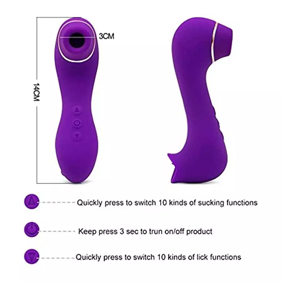 Adult Toys Vibrating Machine Silicone Vibrator Toys (Purple)