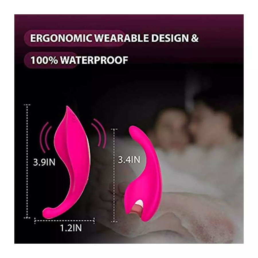 APP Remote Control Vibrating Panties, Long Distance Wearable Vibrator Ultra-Thin Remote Control Vibrator with 9 Vibration, Butte