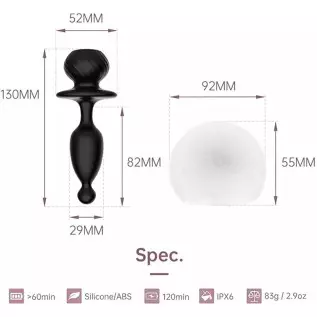 APP Controlled Soft Silicone Vibrator for Women , Sex Toy for Women, Anal Plug for Women, Prostate Massager for Men, Anal Dildo 
