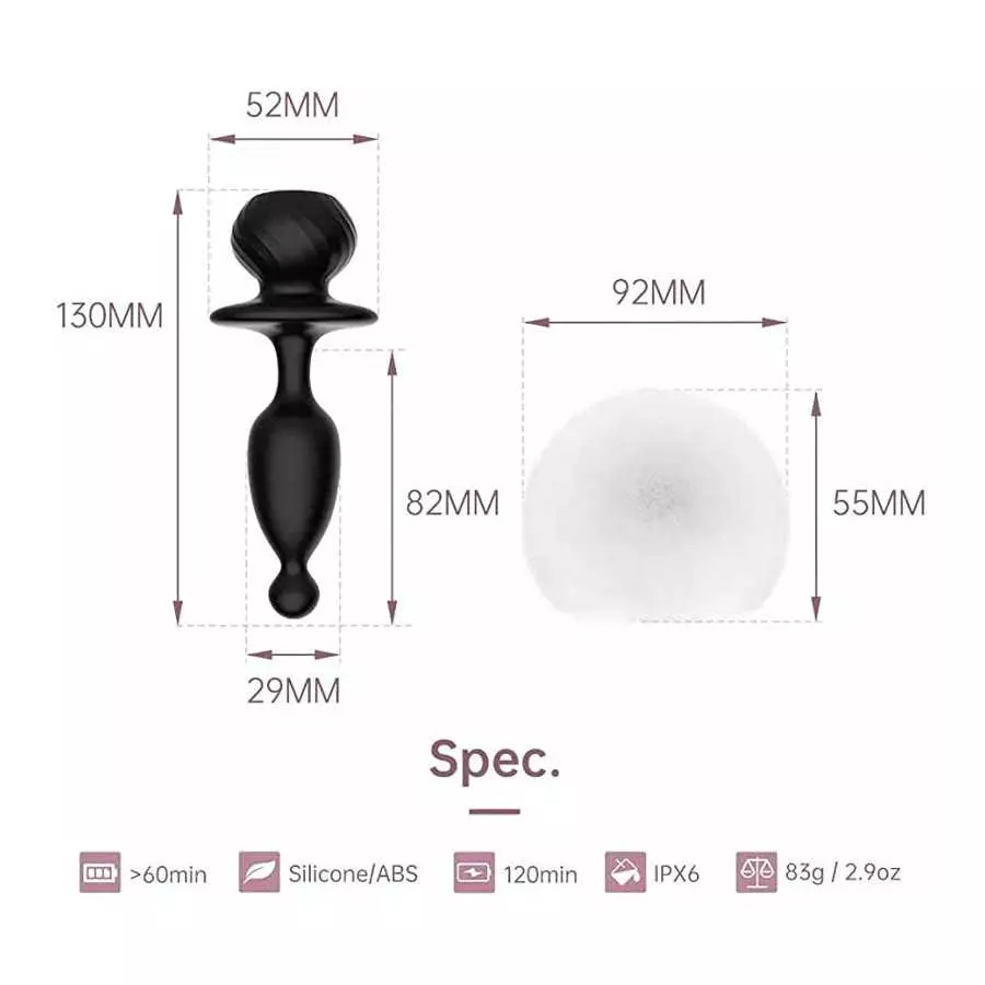 APP Controlled Soft Silicone Vibrator for Women , Sex Toy for Women, Anal Plug for Women, Prostate Massager for Men, Anal Dildo 