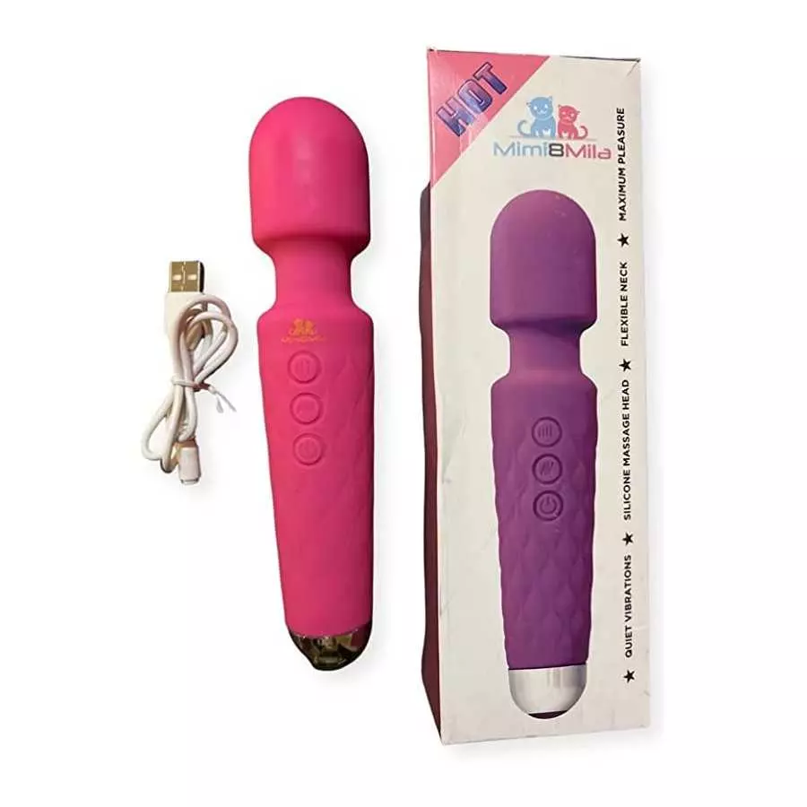 Butterfly Vibrator MIMI8MILA Flexible Silicone Powerful Massager With 20 Vibration Modes 8 Speeds, Wireless Handheld Waterproof 