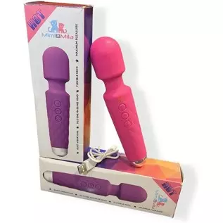 Butterfly Vibrator MIMI8MILA Flexible Silicone Powerful Massager With 20 Vibration Modes 8 Speeds, Wireless Handheld Waterproof 