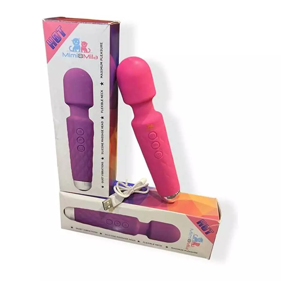 Butterfly Vibrator MIMI8MILA Flexible Silicone Powerful Massager With 20 Vibration Modes 8 Speeds, Wireless Handheld Waterproof 