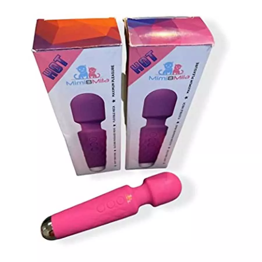 Butterfly Vibrator MIMI8MILA Flexible Silicone Powerful Massager With 20 Vibration Modes 8 Speeds, Wireless Handheld Waterproof 