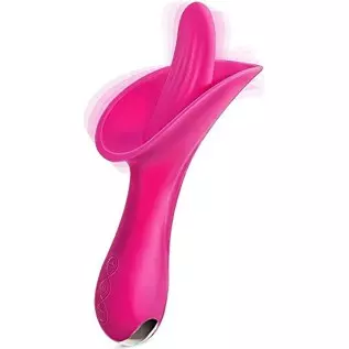 Vibrator with 9 Tapping Modes, Vibrating Personal Massager Rose Vibrator Sex Toys for Female Couples Adult Sex Toys & Games (Red