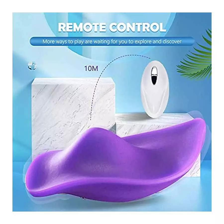 Wearable Clitoral Panty, Sex Toy for Women, Vibrating Panties Vibrator Anal Butt Plug Remote Control with 9 Vibrations, Waterpro