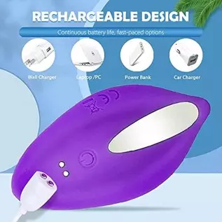 Wearable Clitoral Panty, Sex Toy for Women, Vibrating Panties Vibrator Anal Butt Plug Remote Control with 9 Vibrations, Waterpro