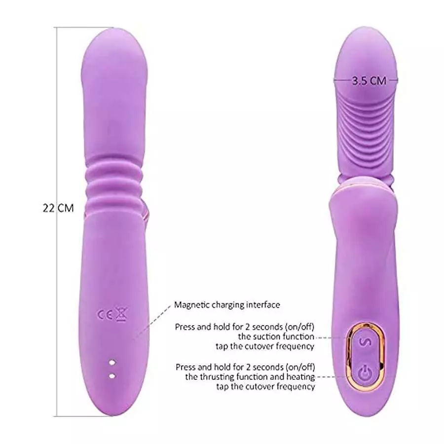 Female Sucking Clitoris Rabbit Dildo- Female Licking and Sucking Clitoris Stimulator Toys, Female Adult Toys, Rechargeable Water