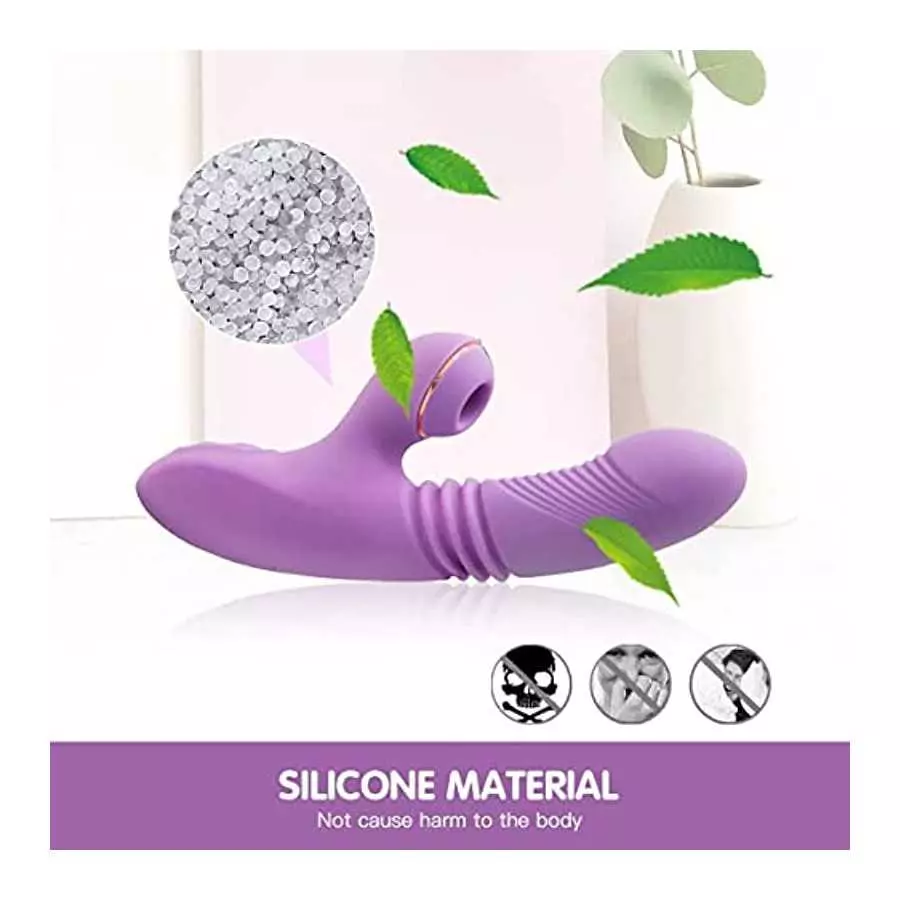 Female Sucking Clitoris Rabbit Dildo- Female Licking and Sucking Clitoris Stimulator Toys, Female Adult Toys, Rechargeable Water