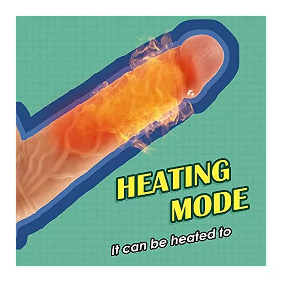 Realistic Thrusting Dildo for G- spot and Anal Vibration, Anal Dildo Vibrator with 3 Thrusting and 9 Vibration Modes, Vibrating 