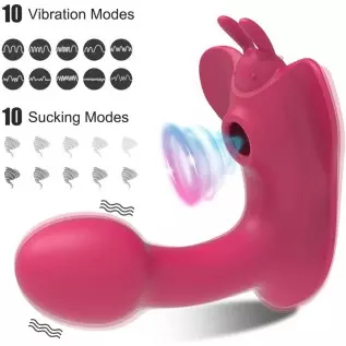WiMiFar 2 in1 Butterfly Sex Toy for Women, 10 Frequency Clitoris Stimulator Sucking G-Spot Vibrator, Remote Control Clit Sucker WiMiFar 2 in1 Butterfly Sex Toy for Women, 10 Frequency Clitoris Stimulator Sucking G-Spot Vibrator, Remote Control Clit Sucker