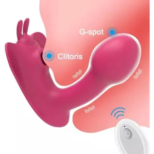 WiMiFar 2 in1 Butterfly Sex Toy for Women, 10 Frequency Clitoris Stimulator Sucking G-Spot Vibrator, Remote Control Clit Sucker WiMiFar 2 in1 Butterfly Sex Toy for Women, 10 Frequency Clitoris Stimulator Sucking G-Spot Vibrator, Remote Control Clit Sucker