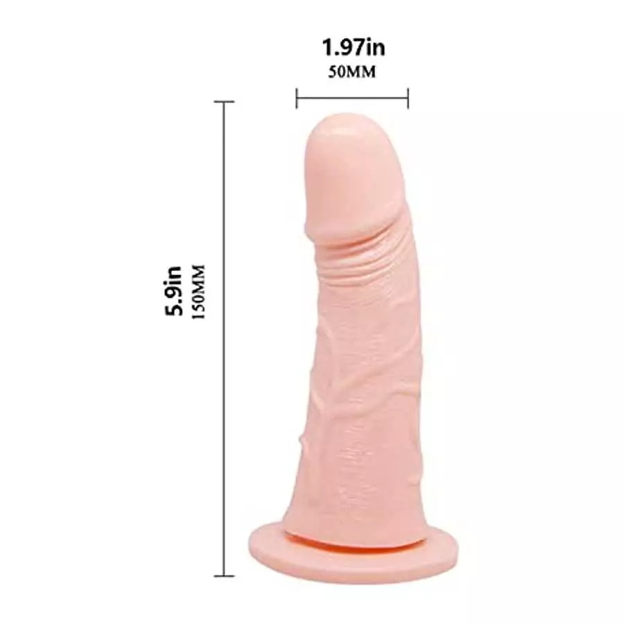 Strap-on Dildo Wearable Hollow Shaft Vibration Dildos for Men Realistic Adult Sex Toys with Wired Remote (Not for Women)