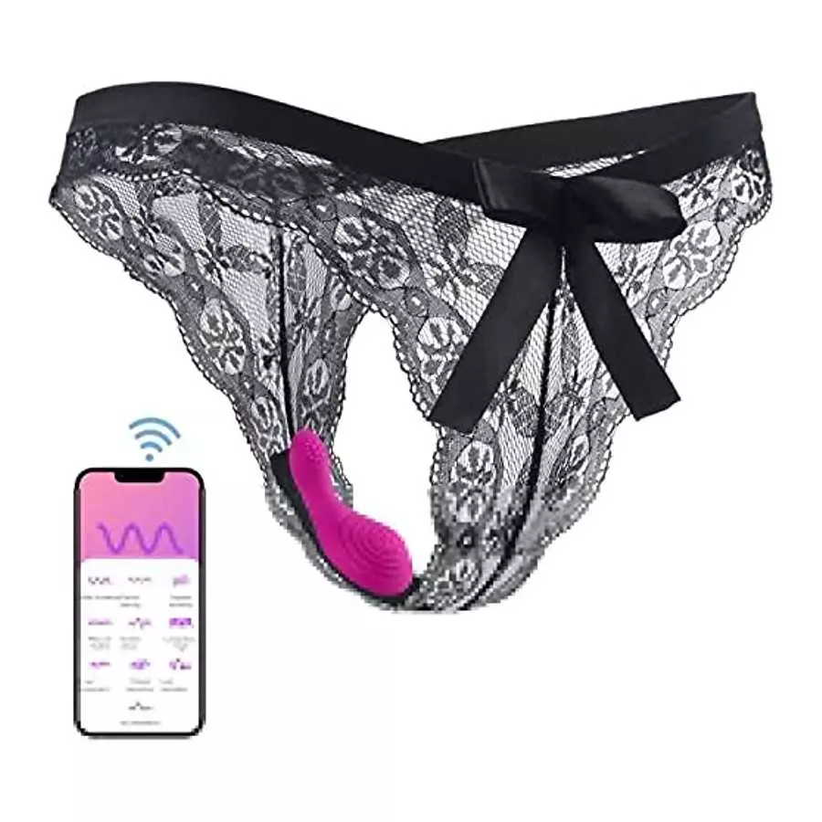 Wearable Panty Vibrator Clitoris and G Spot Stimulator Mini Vibrating Egg with Wireless Remote Control, Waterproof Invisible Vag