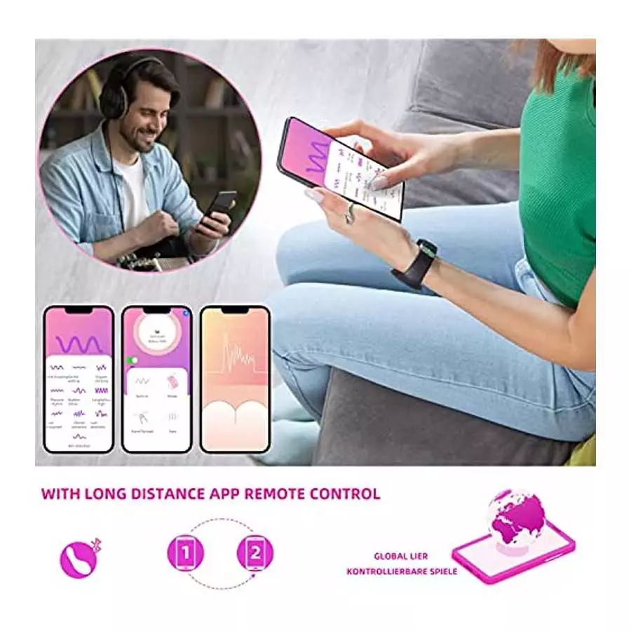 Wearable Panty Vibrator Clitoris and G Spot Stimulator Mini Vibrating Egg with Wireless Remote Control, Waterproof Invisible Vag