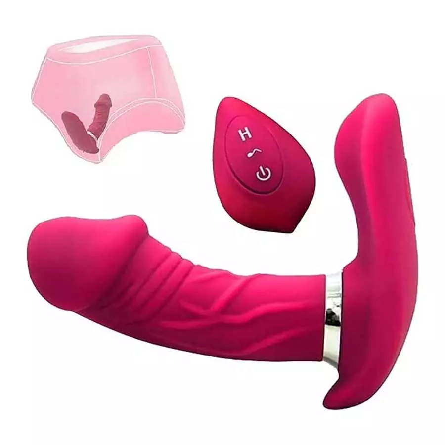 Butterfly Vibrator, Clitoral G-spot Stimulator Toys for Women, Thrust Realistic Dildo Thrust Vibrator with 7 Powerful Vibration Butterfly Vibrator, Clitoral G-spot Stimulator Toys for Women, Thrust Realistic Dildo Thrust Vibrator with 7 Powerful Vibration