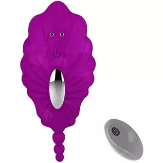 Remote Control Vibrator for Couples with 10 Tongue Licking and Vibrating Modes, Female Clitoris G-spot Stimulator Vibrating Sex 