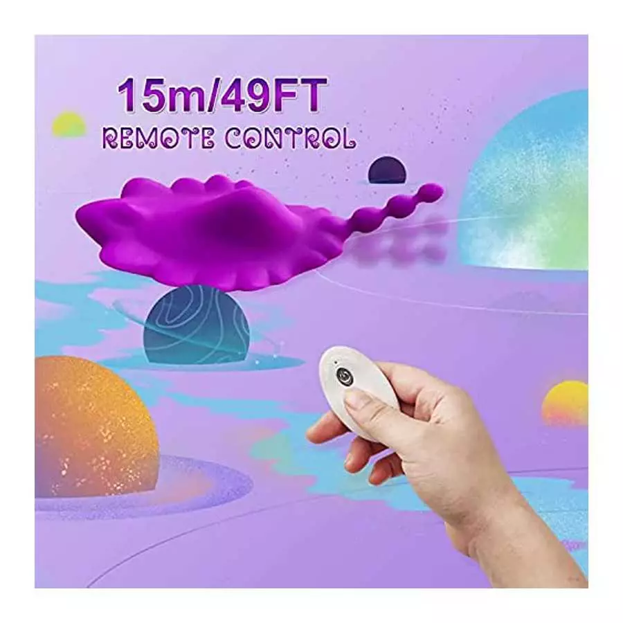 Remote Control Vibrator for Couples with 10 Tongue Licking and Vibrating Modes, Female Clitoris G-spot Stimulator Vibrating Sex 