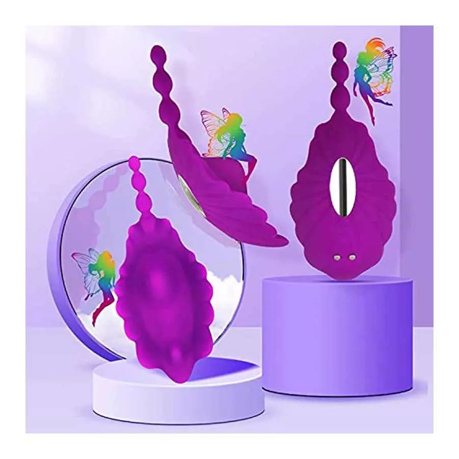 Remote Control Vibrator for Couples with 10 Tongue Licking and Vibrating Modes, Female Clitoris G-spot Stimulator Vibrating Sex 