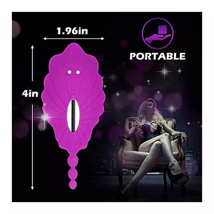 Remote Control Vibrator for Couples with 10 Tongue Licking and Vibrating Modes, Female Clitoris G-spot Stimulator Vibrating Sex 