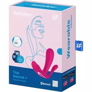 Satisfyer Top Secret+ Wearable Vibrator with App - Butterfly Vibrator, Panty Vibrator, G-spot and Anal Stimulation, Sex Toys for Satisfyer Top Secret+ Wearable Vibrator with App - Butterfly Vibrator, Panty Vibrator, G-spot and Anal Stimulation, Sex Toys for