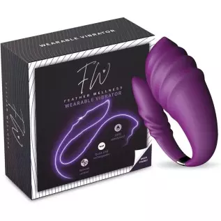 Feather Wellness Wearable Vibrator, Dual Head G Spot Stimulator with 10 Frequency Modes, App Control Wearable Pleasure Stimulato