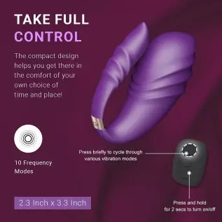 Feather Wellness Wearable Vibrator, Dual Head G Spot Stimulator with 10 Frequency Modes, App Control Wearable Pleasure Stimulato Feather Wellness Wearable Vibrator, Dual Head G Spot Stimulator with 10 Frequency Modes, App Control Wearable Pleasure Stimulato