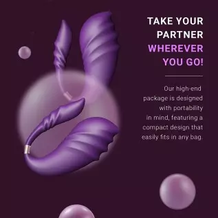 Feather Wellness Wearable Vibrator, Dual Head G Spot Stimulator with 10 Frequency Modes, App Control Wearable Pleasure Stimulato Feather Wellness Wearable Vibrator, Dual Head G Spot Stimulator with 10 Frequency Modes, App Control Wearable Pleasure Stimulato