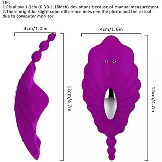 Remote Control Vibrator for Panties, Sex Toys Butterfly Vibrators for Women with 10 Vibration Modes, Waterproof Wearable Clitora Remote Control Vibrator for Panties, Sex Toys Butterfly Vibrators for Women with 10 Vibration Modes, Waterproof Wearable Clitora