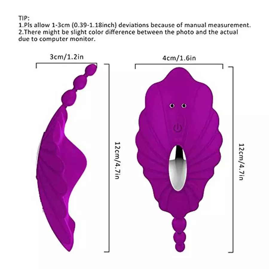 Remote Control Vibrator for Panties, Sex Toys Butterfly Vibrators for Women with 10 Vibration Modes, Waterproof Wearable Clitora