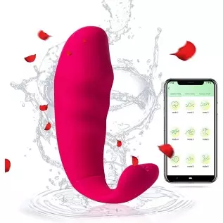 Clitoral Vibrator for Women,Waterproof Silicone Bluetooth Vibrator