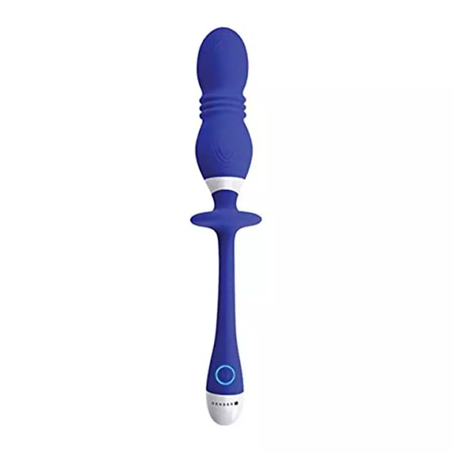 Gender X - Play Ball - 8 Speeds of Thrusting Power -Rechargeable Silicone Vibrating Double Orbs - 2 Motors - Vibrator - Blue Gender X - Play Ball - 8 Speeds of Thrusting Power -Rechargeable Silicone Vibrating Double Orbs - 2 Motors - Vibrator - Blue