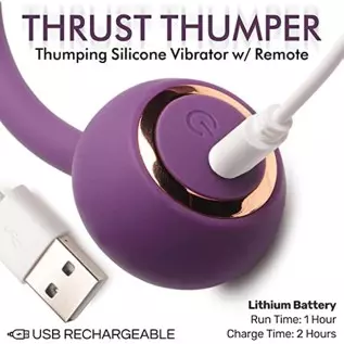 INMI Thrust Thumper Thrusting Vibrator for Women with Remote. Sex Toys for Female Pleasure & Couples Toy for Adults. Premium Sil