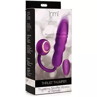 INMI Thrust Thumper Thrusting Vibrator for Women with Remote. Sex Toys for Female Pleasure & Couples Toy for Adults. Premium Sil