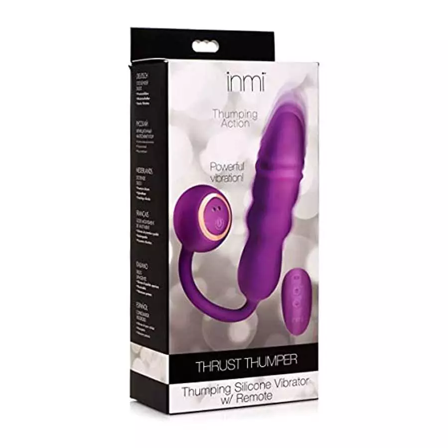 INMI Thrust Thumper Thrusting Vibrator for Women with Remote. Sex Toys for Female Pleasure & Couples Toy for Adults. Premium Sil