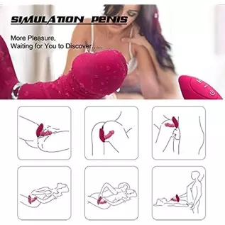 Adult Sex Toy with Remote Control - Wearable Panty Vibrator Sex Stimulator with 10 Vibration Modes - Waterproof Rechargeable Cli