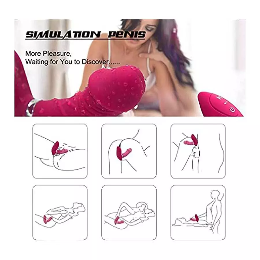 Adult Sex Toy with Remote Control - Wearable Panty Vibrator Sex Stimulator with 10 Vibration Modes - Waterproof Rechargeable Cli