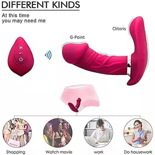 Adult Sex Toy with Remote Control - Wearable Panty Vibrator Sex Stimulator with 10 Vibration Modes - Waterproof Rechargeable Cli