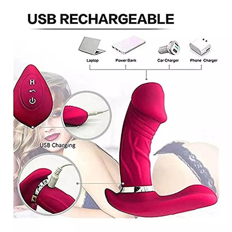Adult Sex Toy with Remote Control - Wearable Panty Vibrator Sex Stimulator with 10 Vibration Modes - Waterproof Rechargeable Cli