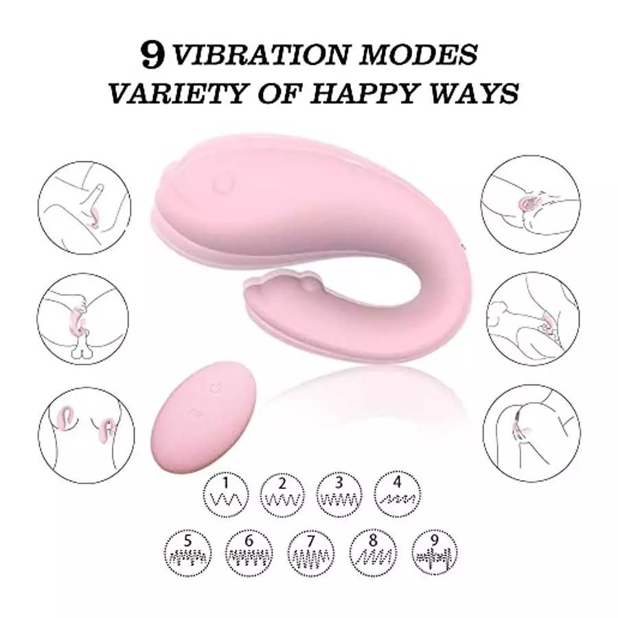 Vibrating G-spot Clitoris Vibrator, PEKOMED Rechargeable Clit Massager with 9 Vibrator Mode for Women Sex Toys for Couples or So