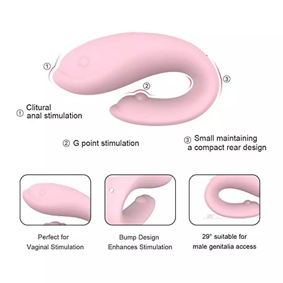 Vibrating G-spot Clitoris Vibrator, PEKOMED Rechargeable Clit Massager with 9 Vibrator Mode for Women Sex Toys for Couples or So