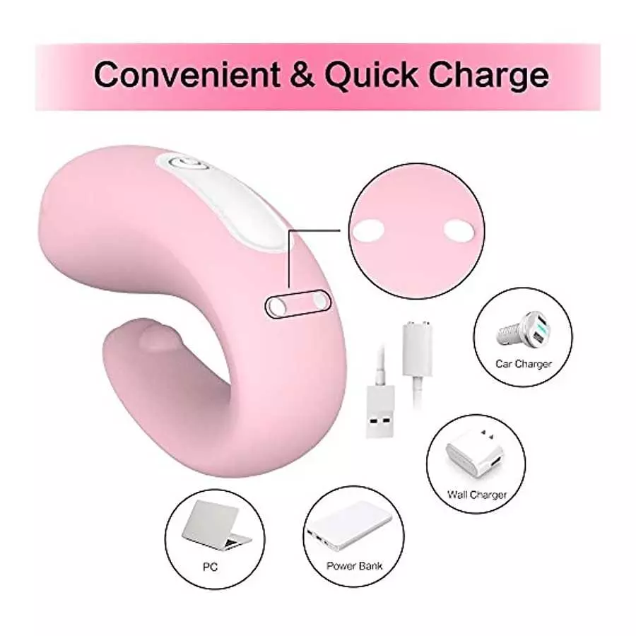 Vibrating G-spot Clitoris Vibrator, PEKOMED Rechargeable Clit Massager with 9 Vibrator Mode for Women Sex Toys for Couples or So