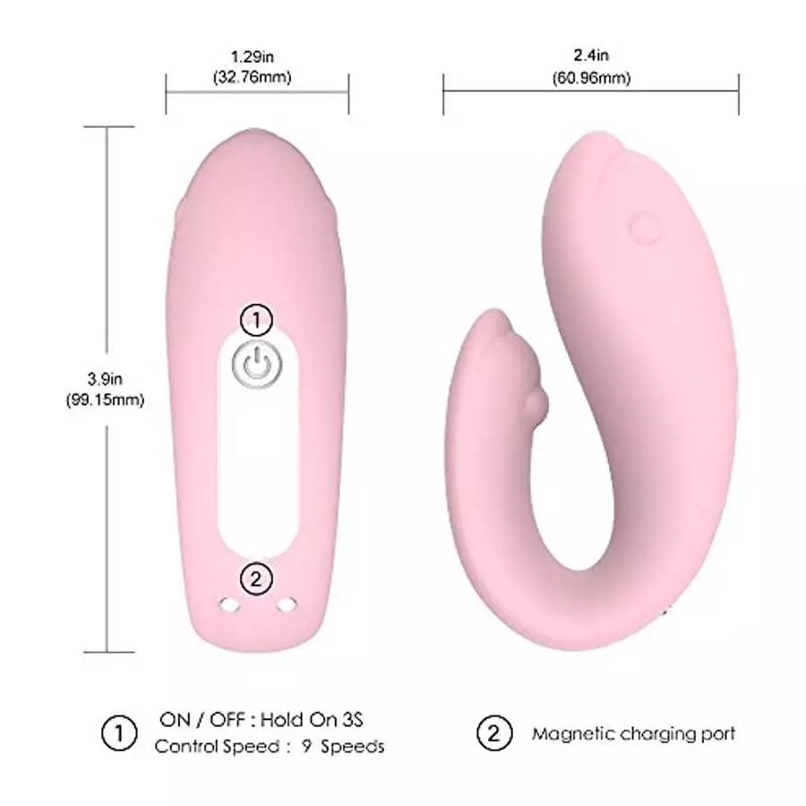 Vibrating G-spot Clitoris Vibrator, PEKOMED Rechargeable Clit Massager with 9 Vibrator Mode for Women Sex Toys for Couples or So
