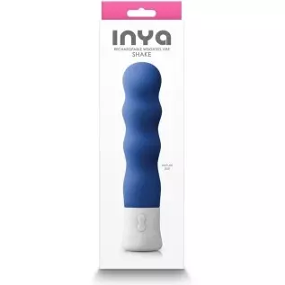 Inya Shake Rechargeable Silicone Vibrator (Teal)