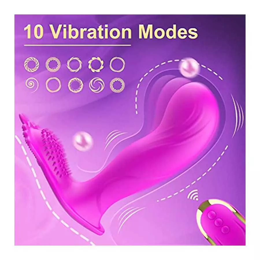 Wearable Panty Vibrator for Women, Butterfly Vibrator G Spot Stimulator for Women with Remote Control Waterproof Women Sex Toys 