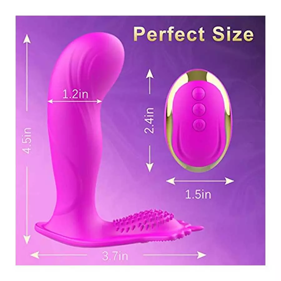 Wearable Panty Vibrator for Women, Butterfly Vibrator G Spot Stimulator for Women with Remote Control Waterproof Women Sex Toys 